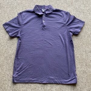 Men’s Calvin Klein Purple Striped Polo Shirt Size S/P